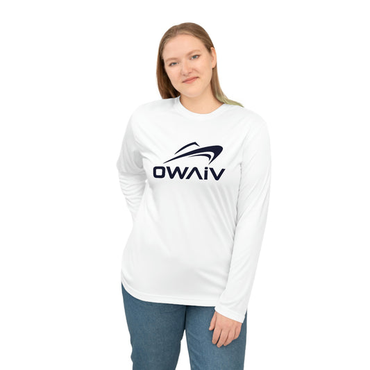 Women's Nautical Performance White Long Sleeve Shirt