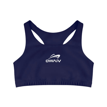 The Seamless Navy Nautical Chic Sports Bra