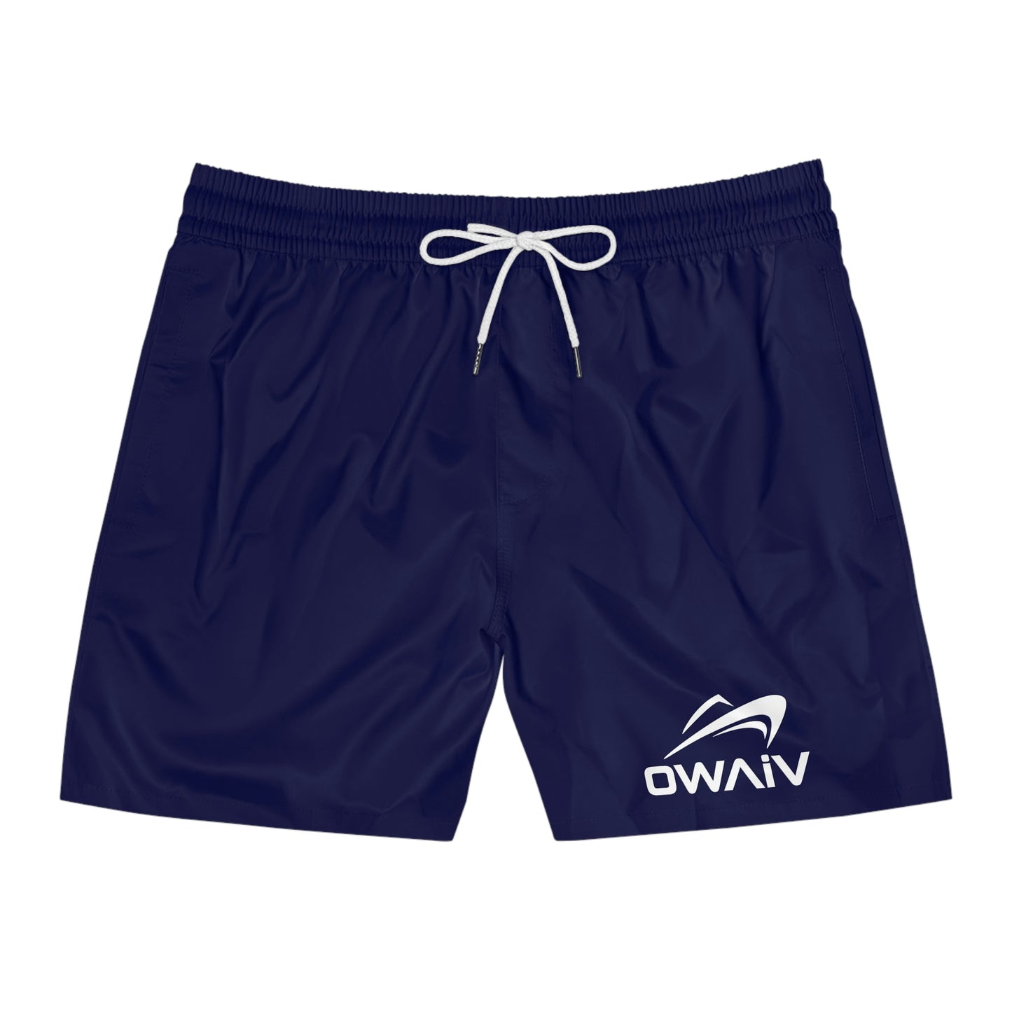 Men's Nautical Navy Mid-Length Swim Shorts