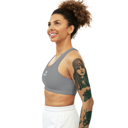 The Seamless Grey Nautical Chic Sports Bra