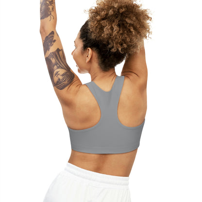 The Seamless Grey Nautical Chic Sports Bra