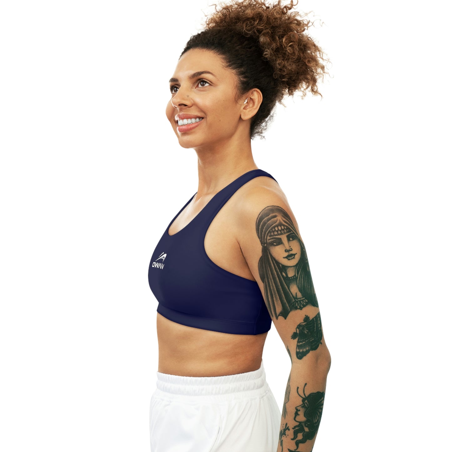 The Seamless Navy Nautical Chic Sports Bra