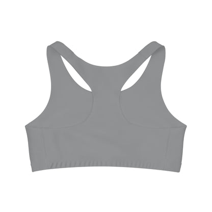 The Seamless Grey Nautical Chic Sports Bra